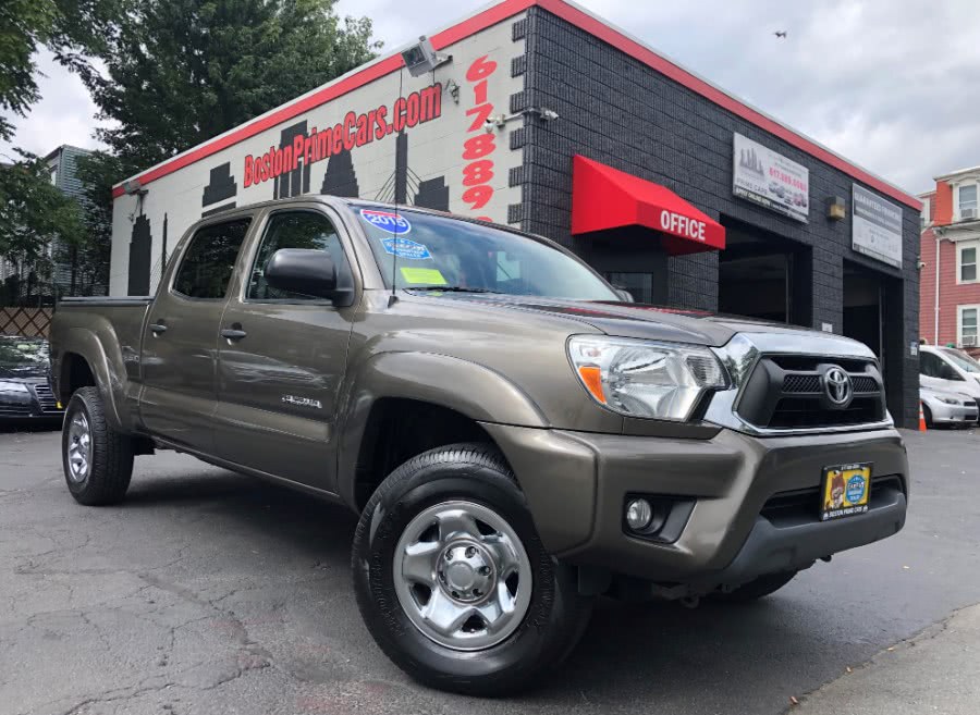 2015 Toyota Tacoma 4WD Double Cab LB V6 AT (Natl), available for sale in Chelsea, Massachusetts | Boston Prime Cars Inc. Chelsea, Massachusetts