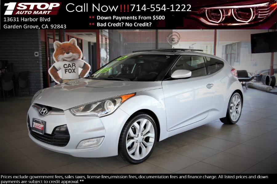 2012 Hyundai Veloster 3dr Cpe Man w/Black Int, available for sale in Garden Grove, California | 1 Stop Auto Mart Inc.. Garden Grove, California