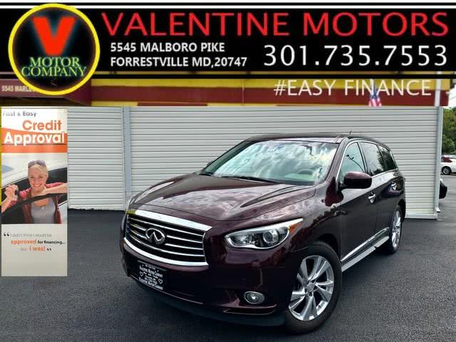 2013 Infiniti Jx35 , available for sale in Forestville, Maryland | Valentine Motor Company. Forestville, Maryland