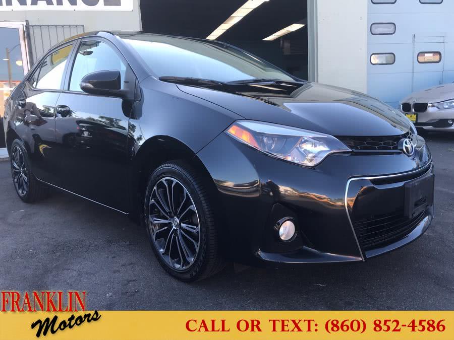 2015 Toyota Corolla 4dr Sdn CVT S (Natl), available for sale in Hartford, Connecticut | Franklin Motors Auto Sales LLC. Hartford, Connecticut
