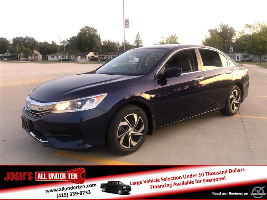 2016 Honda Accord Sedan 4dr I4 CVT LX, available for sale in Elida, Ohio | Josh's All Under Ten LLC. Elida, Ohio