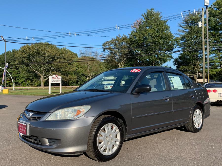 2005 Honda Civic Sdn LX AT, available for sale in South Windsor, Connecticut | Mike And Tony Auto Sales, Inc. South Windsor, Connecticut
