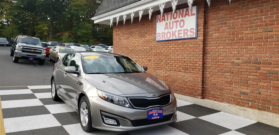 2015 Kia Optima 4dr Sdn LX, available for sale in Waterbury, Connecticut | National Auto Brokers, Inc.. Waterbury, Connecticut