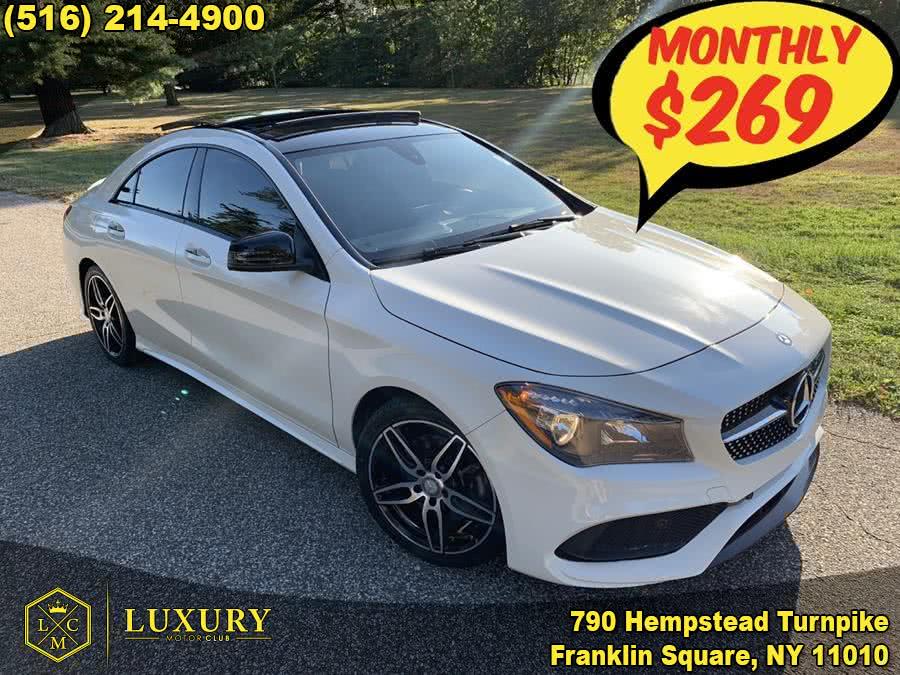 2017 Mercedes-Benz CLA-Class CLA 250 4MATIC Coupe, available for sale in Franklin Square, New York | Luxury Motor Club. Franklin Square, New York 2017 Mercedes-Benz CLA-Class CLA 250 4MATIC Coupe, available for sale in Franklin Square, New York | Luxury Motor Club. Franklin Square, New York