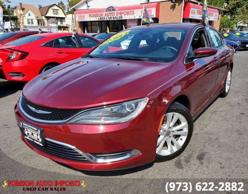 2016 Chrysler 200 4dr Sdn Limited FWD, available for sale in Irvington, New Jersey | Foreign Auto Imports. Irvington, New Jersey