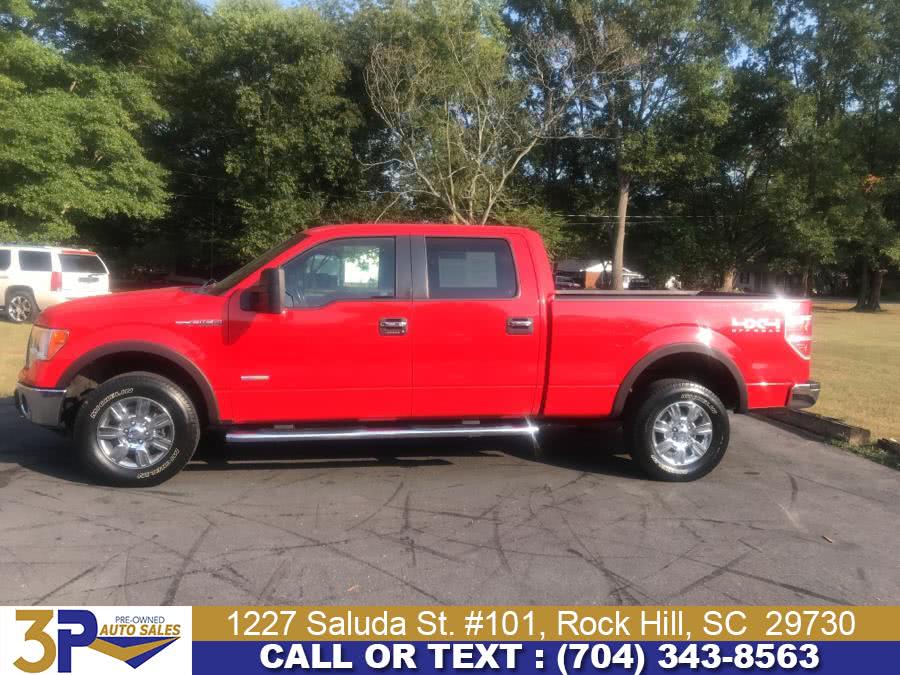 2012 Ford F-150 4WD SuperCrew 145" XLT, available for sale in Rock Hill, South Carolina | 3 Points Auto Sales. Rock Hill, South Carolina