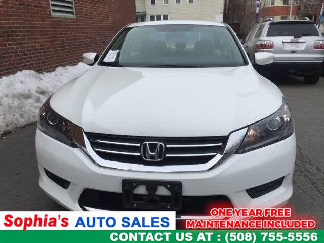 2013 Honda Accord Sdn 4dr I4 CVT LX, available for sale in Worcester, Massachusetts | Sophia's Auto Sales Inc. Worcester, Massachusetts