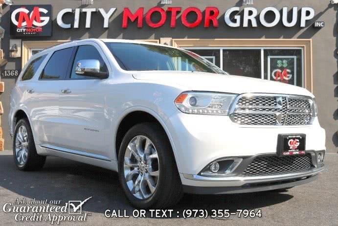 2016 Dodge Durango Citadel, available for sale in Haskell, New Jersey | City Motor Group Inc.. Haskell, New Jersey