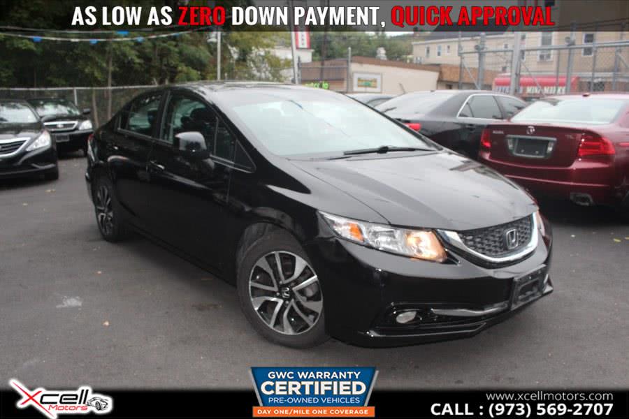 2013 Honda Civic Sdn 4dr Auto EX-L, available for sale in Paterson, New Jersey | Xcell Motors LLC. Paterson, New Jersey
