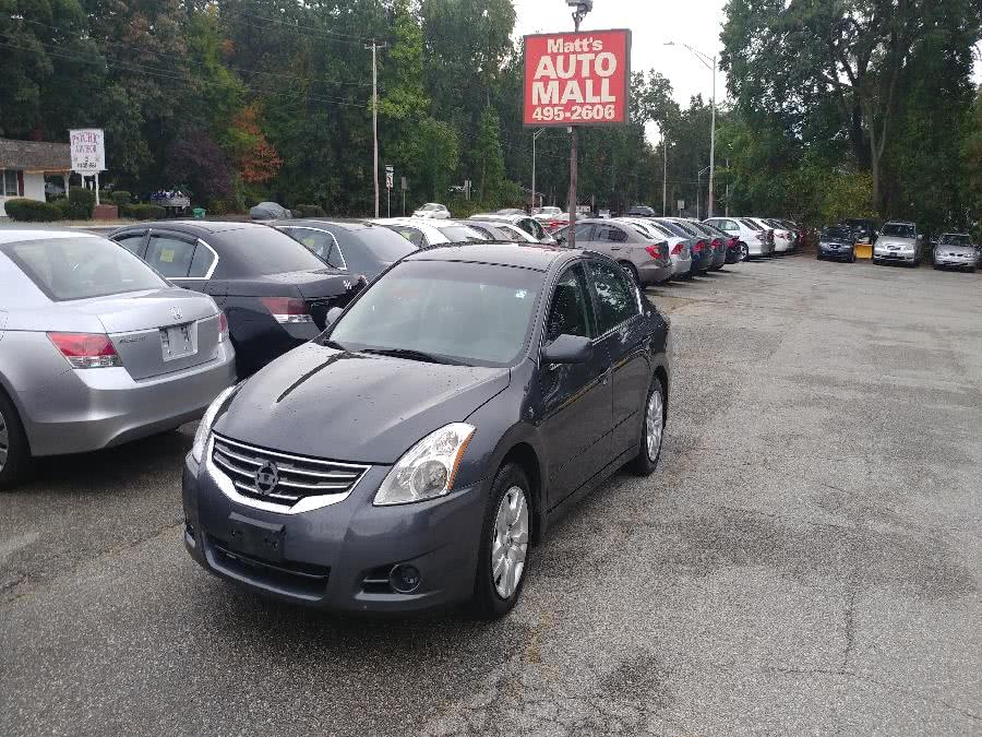 2012 Nissan Altima 4dr Sdn I4 CVT 2.5 S, available for sale in Chicopee, Massachusetts | Matts Auto Mall LLC. Chicopee, Massachusetts