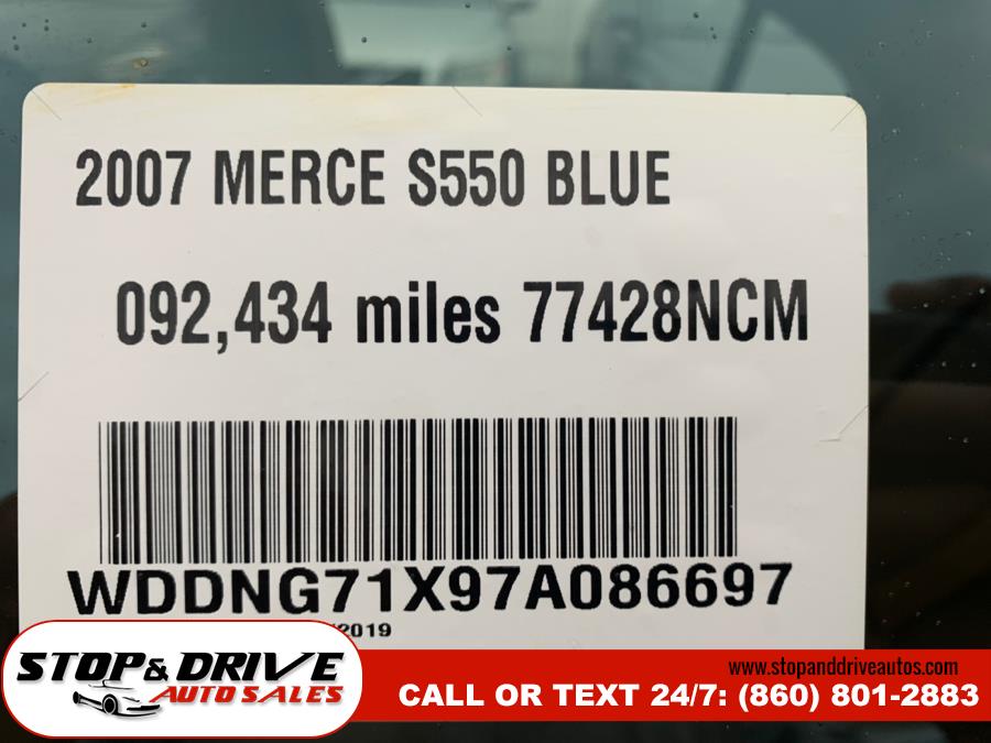 2007 Mercedes-Benz S-Class 4dr Sdn 5.5L V8 RWD, available for sale in East Windsor, Connecticut | Stop & Drive Auto Sales. East Windsor, Connecticut 2007 Mercedes-Benz S-Class 4dr Sdn 5.5L V8 RWD, available for sale in East Windsor, Connecticut | Stop & Drive Auto Sales. East Windsor, Connecticut
