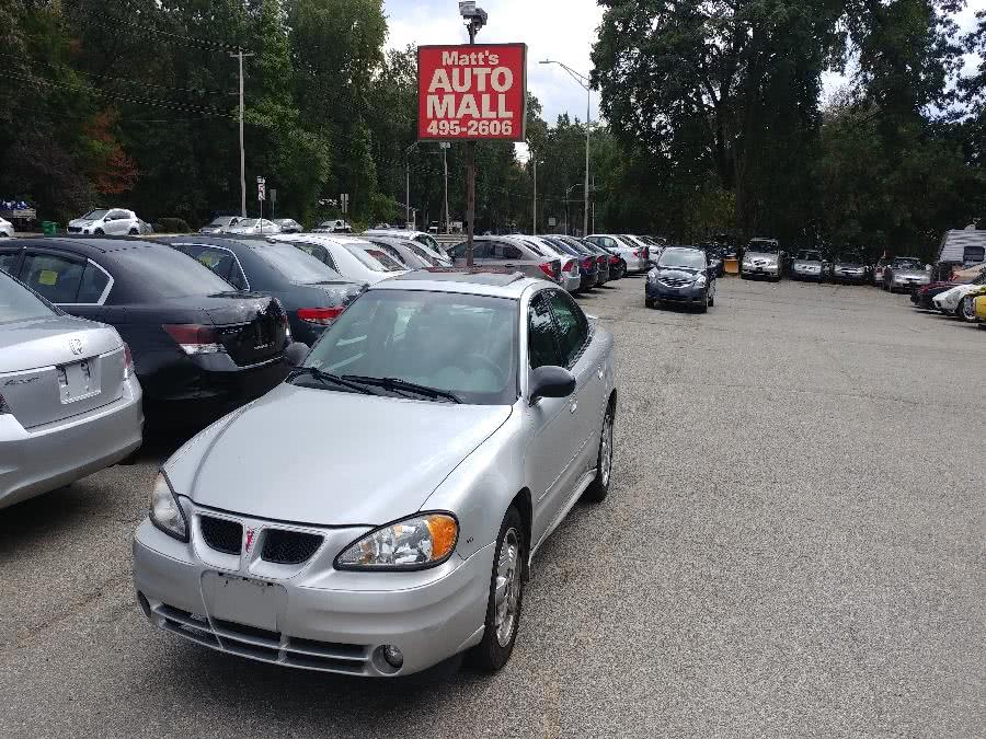 2003 Pontiac Grand Am 4dr Sdn SE2, available for sale in Chicopee, Massachusetts | Matts Auto Mall LLC. Chicopee, Massachusetts