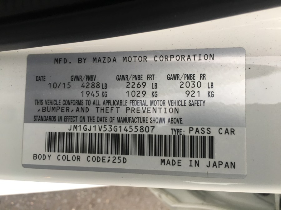 2016 Mazda Mazda6 4dr Sdn Auto i Touring, available for sale in Bristol, Connecticut | Bristol Auto Center LLC. Bristol, Connecticut 2016 Mazda Mazda6 4dr Sdn Auto i Touring, available for sale in Bristol, Connecticut | Bristol Auto Center LLC. Bristol, Connecticut