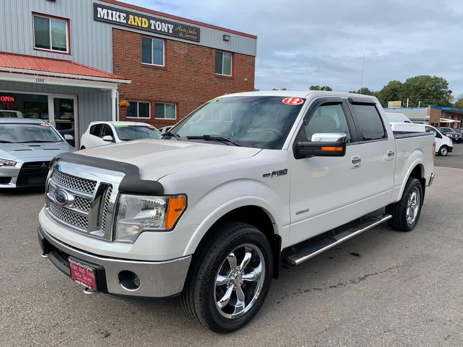 2012 Ford F-150 4WD SuperCrew 145" Lariat, available for sale in South Windsor, Connecticut | Mike And Tony Auto Sales, Inc. South Windsor, Connecticut