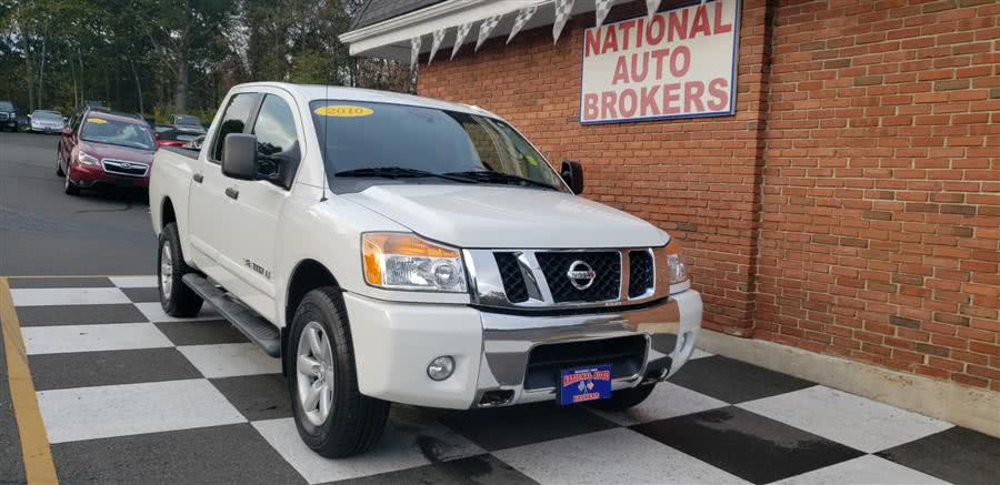 2010 Nissan Titan 4WD Crew Cab SE, available for sale in Waterbury, Connecticut | National Auto Brokers, Inc.. Waterbury, Connecticut