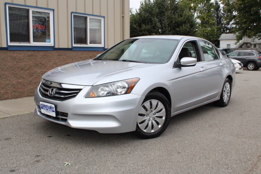 2012 Honda Accord Sdn 4dr I4 Auto LX, available for sale in East Windsor, Connecticut | Century Auto And Truck. East Windsor, Connecticut