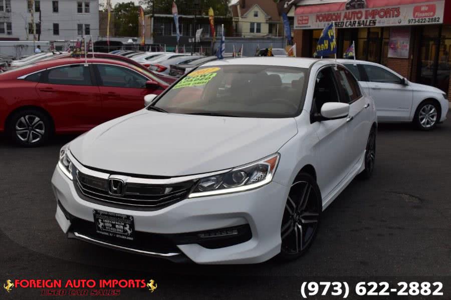 2017 Honda Accord Sedan Sport CVT, available for sale in Irvington, New Jersey | Foreign Auto Imports. Irvington, New Jersey