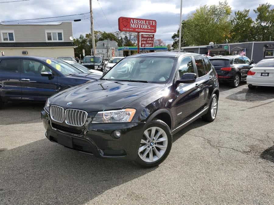 2014 BMW X3 AWD 4dr xDrive28i, available for sale in Springfield, Massachusetts | Absolute Motors Inc. Springfield, Massachusetts