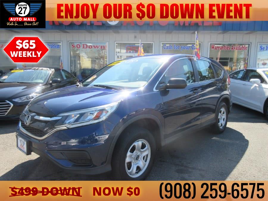 2015 Honda CR-V AWD 5dr LX, available for sale in Linden, New Jersey | Route 27 Auto Mall. Linden, New Jersey 2015 Honda CR-V AWD 5dr LX, available for sale in Linden, New Jersey | Route 27 Auto Mall. Linden, New Jersey