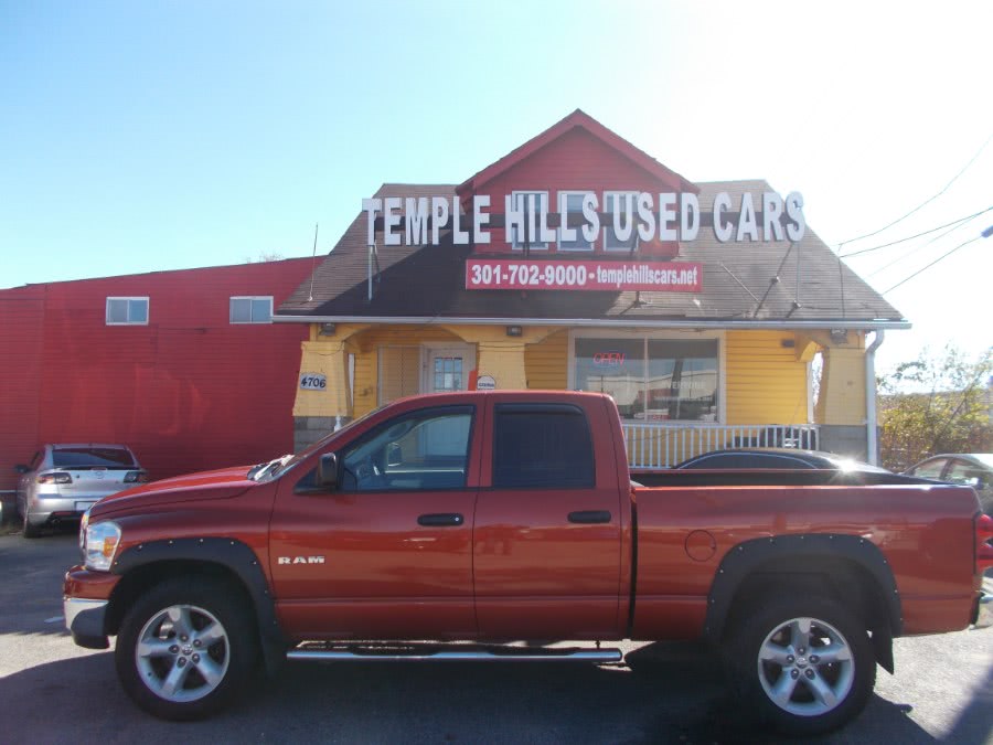 2008 Dodge Ram 1500 4WD Quad Cab 140.5" SLT, available for sale in Temple Hills, Maryland | Temple Hills Used Car. Temple Hills, Maryland
