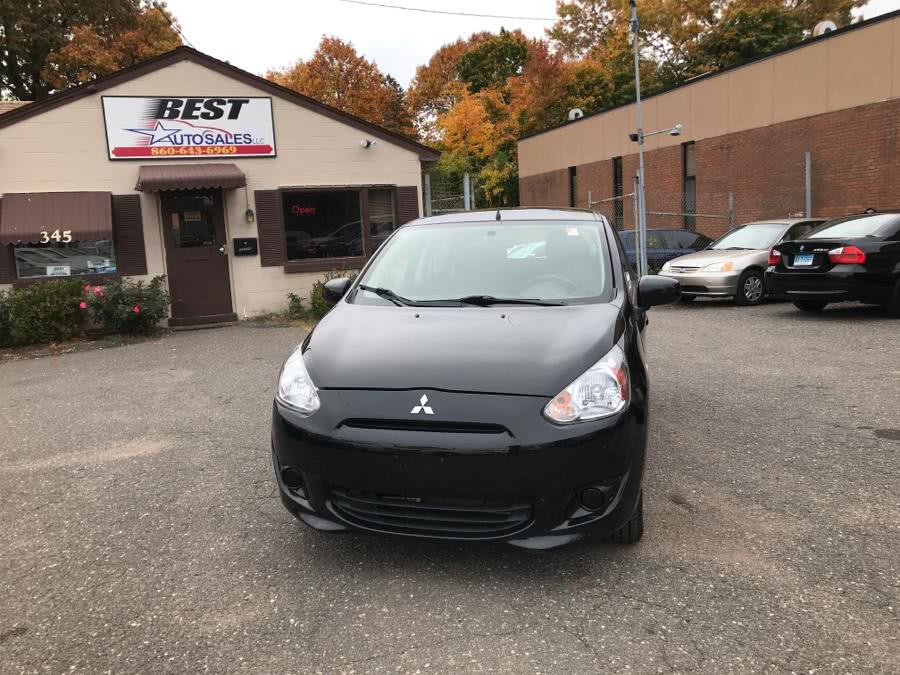 2014 Mitsubishi Mirage 4dr HB CVT DE, available for sale in Manchester, Connecticut | Best Auto Sales LLC. Manchester, Connecticut
