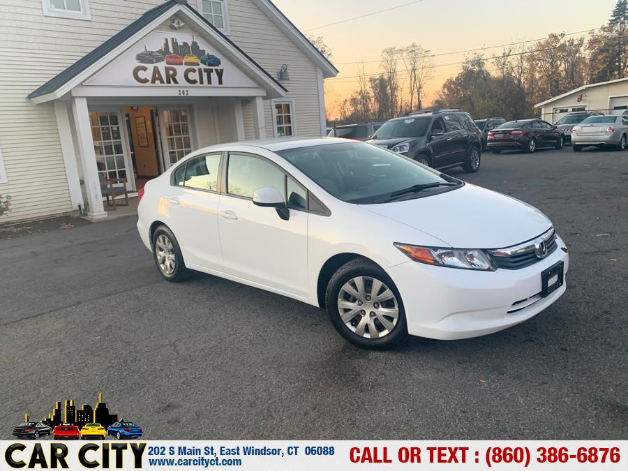 2012 Honda Civic Sdn 4dr Auto LX, available for sale in East Windsor, Connecticut | Car City LLC. East Windsor, Connecticut 2012 Honda Civic Sdn 4dr Auto LX, available for sale in East Windsor, Connecticut | Car City LLC. East Windsor, Connecticut