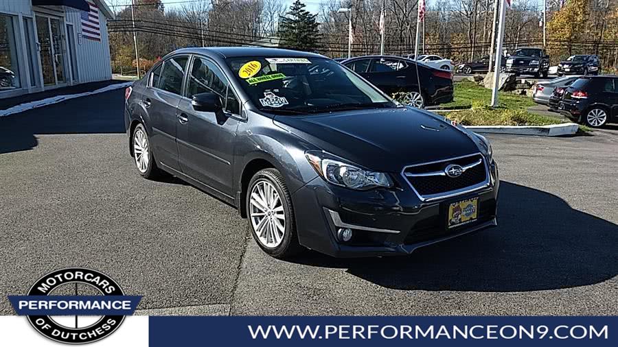 2016 Subaru Impreza Sedan 4dr CVT 2.0i Limited, available for sale in Wappingers Falls, New York | Performance Motor Cars. Wappingers Falls, New York