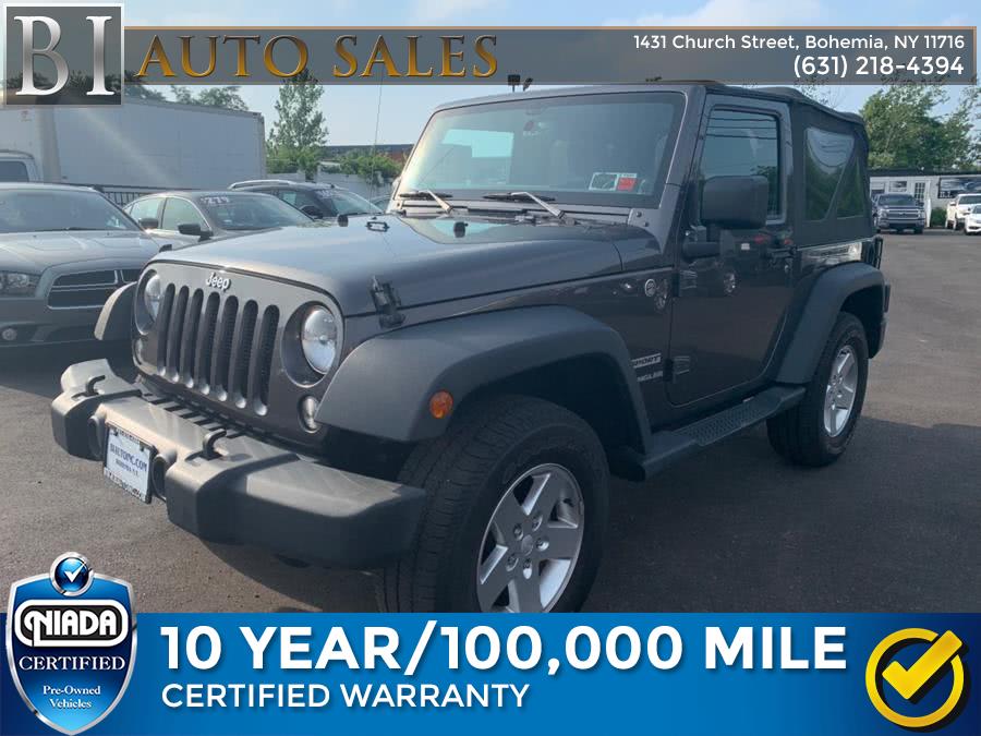 2014 Jeep Wrangler 4WD 2dr Sport, available for sale in Bohemia, New York | B I Auto Sales. Bohemia, New York