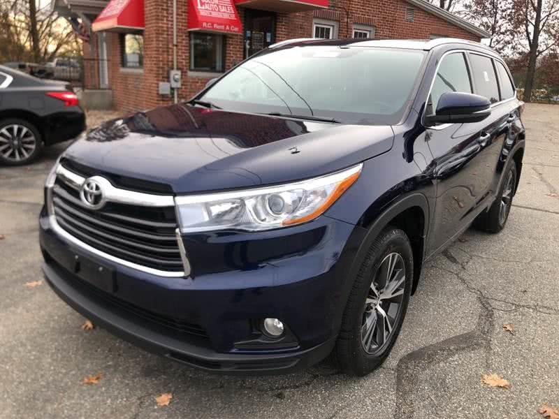 2016 Toyota Highlander XLE AWD 4dr SUV, available for sale in Ludlow, Massachusetts | Ludlow Auto Sales. Ludlow, Massachusetts