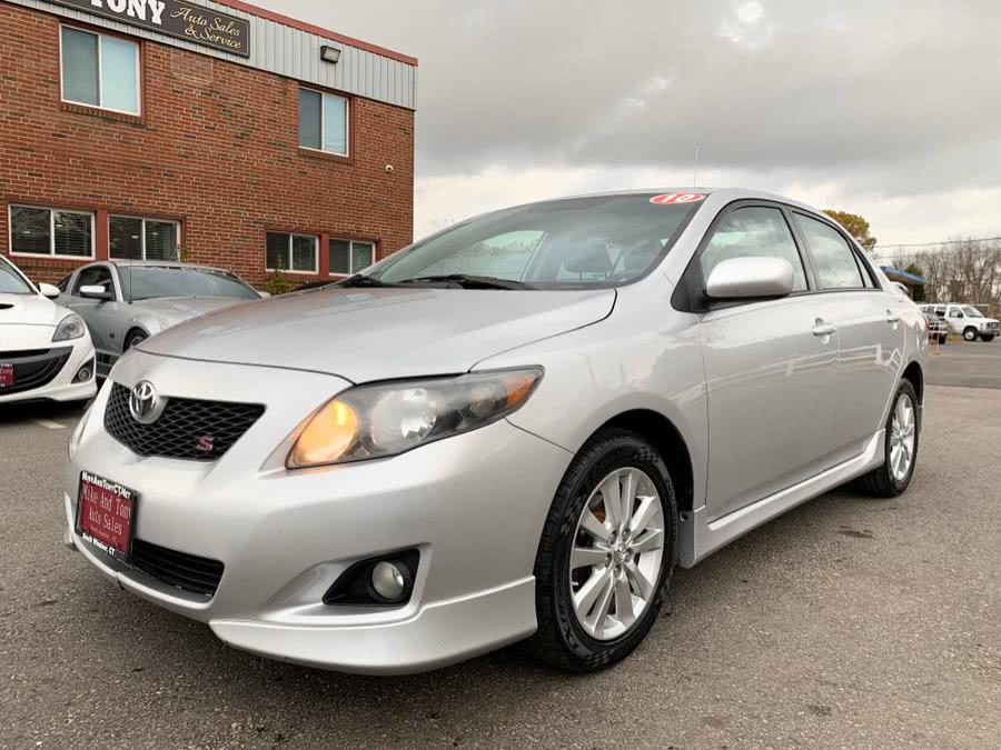 2010 Toyota Corolla 4dr Sdn Auto S (Natl), available for sale in South Windsor, Connecticut | Mike And Tony Auto Sales, Inc. South Windsor, Connecticut