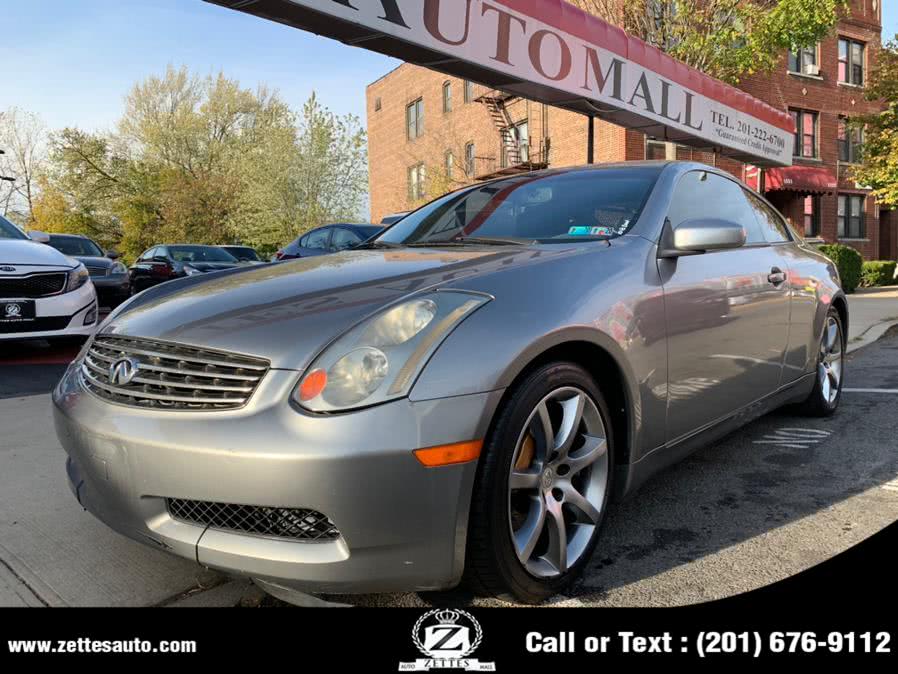 2003 INFINITI G35 Coupe 2dr Cpe Manual w/Leather, available for sale in Jersey City, New Jersey | Zettes Auto Mall. Jersey City, New Jersey