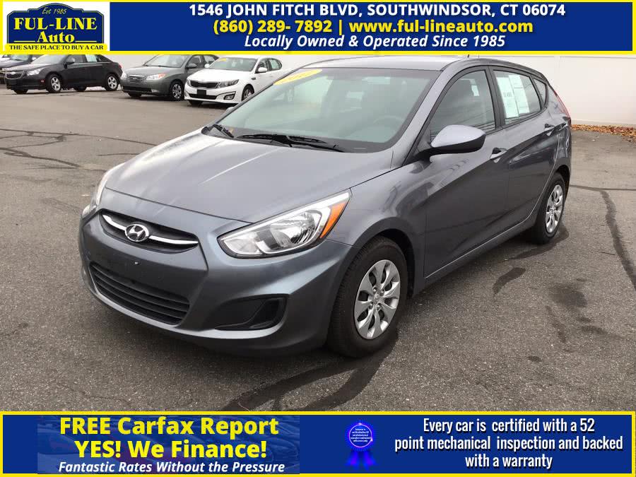 2017 Hyundai Accent SE Hatchback Auto, available for sale in South Windsor , Connecticut | Ful-line Auto LLC. South Windsor , Connecticut 2017 Hyundai Accent SE Hatchback Auto, available for sale in South Windsor , Connecticut | Ful-line Auto LLC. South Windsor , Connecticut