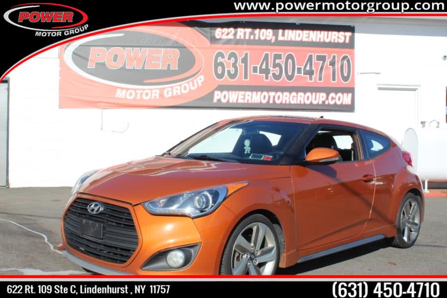 2013 Hyundai Veloster 3dr Cpe Auto Turbo w/Black Int, available for sale in Lindenhurst, New York | Power Motor Group. Lindenhurst, New York