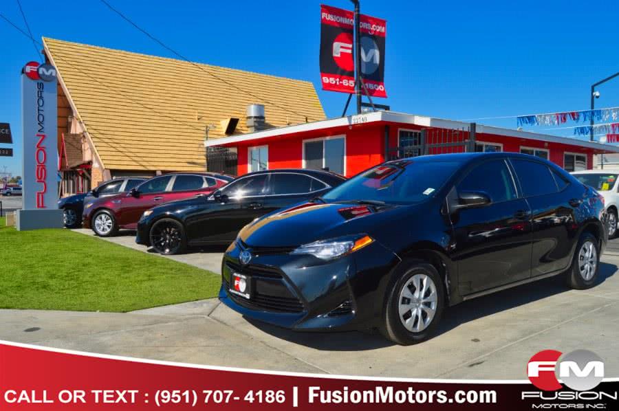 2017 Toyota Corolla L CVT (Natl), available for sale in Moreno Valley, California | Fusion Motors Inc. Moreno Valley, California