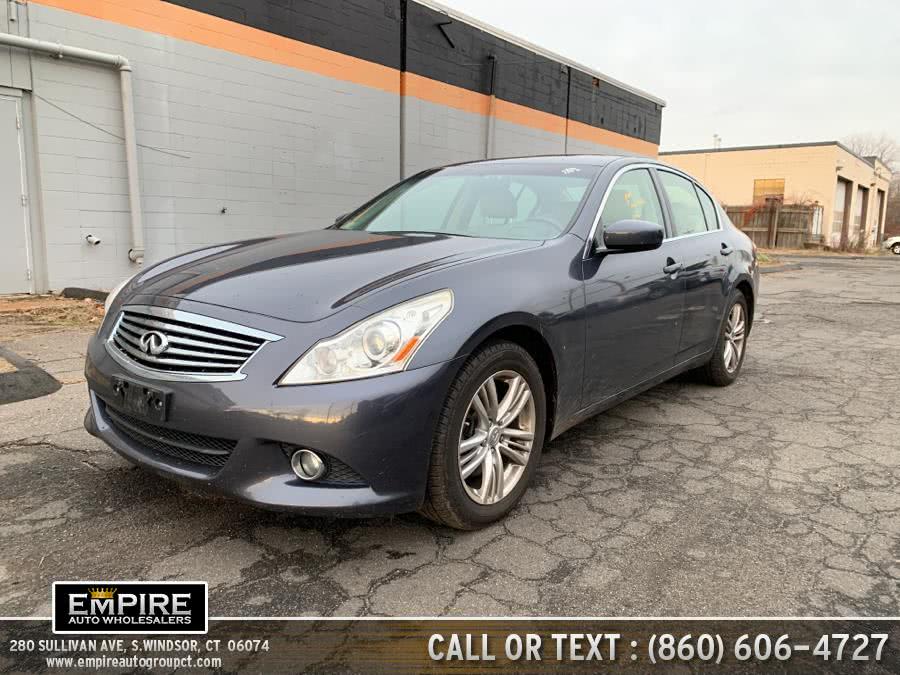 2012 Infiniti G37 Sedan 4dr x AWD, available for sale in S.Windsor, Connecticut | Empire Auto Wholesalers. S.Windsor, Connecticut