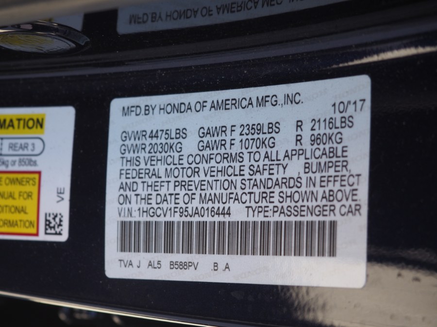 Used Honda Accord Sedan Touring 1.5T CVT 2018 | Hillside Auto Mall Inc.. Jamaica, New York Used Honda Accord Sedan Touring 1.5T CVT 2018 | Hillside Auto Mall Inc.. Jamaica, New York