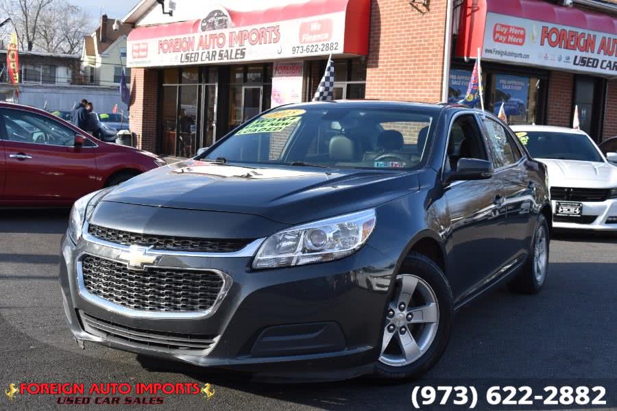 2015 Chevrolet Malibu 4dr Sdn LT w/1LT, available for sale in Irvington, New Jersey | Foreign Auto Imports. Irvington, New Jersey