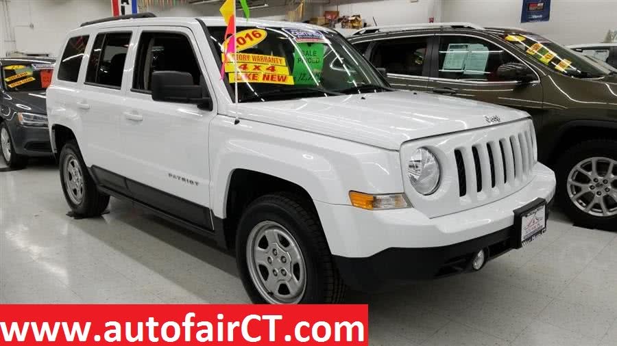 2016 Jeep Patriot 4WD 4dr Sport, available for sale in West Haven, Connecticut | Auto Fair Inc.. West Haven, Connecticut