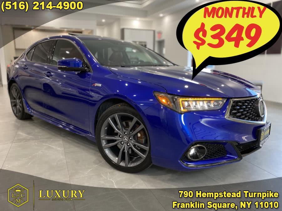 2018 Acura TLX 3.5L SH-AWD w/A-SPEC Pkg Red Leather, available for sale in Franklin Square, New York | Luxury Motor Club. Franklin Square, New York