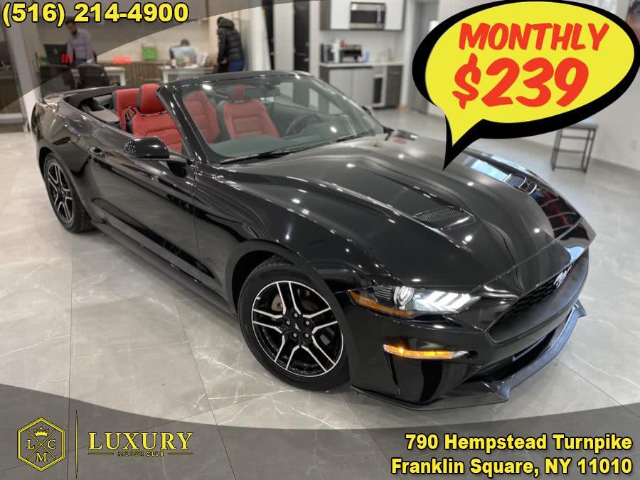 2018 Ford Mustang EcoBoost Premium Convertible, available for sale in Franklin Square, New York | Luxury Motor Club. Franklin Square, New York