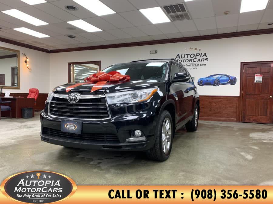 2015 Toyota Highlander AWD 4dr V6 Limited (Natl), available for sale in Union, New Jersey | Autopia Motorcars Inc. Union, New Jersey