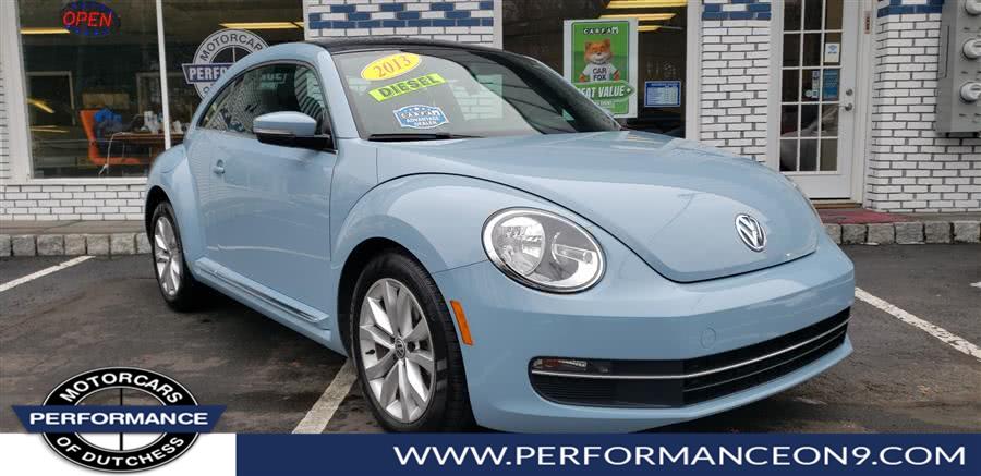 2013 Volkswagen Beetle 2dr Cpe DSG 2.0L TDI w/Sun, available for sale in Wappingers Falls, New York | Performance Motor Cars. Wappingers Falls, New York