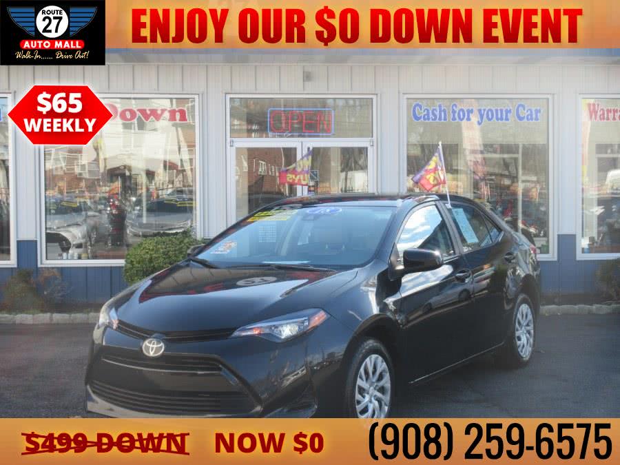 2018 Toyota Corolla LE CVT (Natl), available for sale in Linden, New Jersey | Route 27 Auto Mall. Linden, New Jersey 2018 Toyota Corolla LE CVT (Natl), available for sale in Linden, New Jersey | Route 27 Auto Mall. Linden, New Jersey