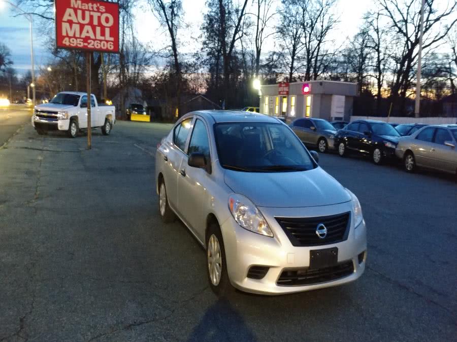 2012 Nissan Versa 4dr Sdn CVT 1.6 S, available for sale in Chicopee, Massachusetts | Matts Auto Mall LLC. Chicopee, Massachusetts 2012 Nissan Versa 4dr Sdn CVT 1.6 S, available for sale in Chicopee, Massachusetts | Matts Auto Mall LLC. Chicopee, Massachusetts