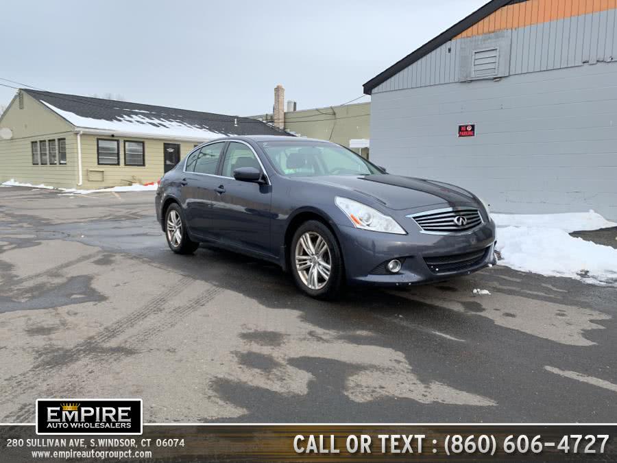 2012 Infiniti G37 Sedan AWD X, available for sale in S.Windsor, Connecticut | Empire Auto Wholesalers. S.Windsor, Connecticut