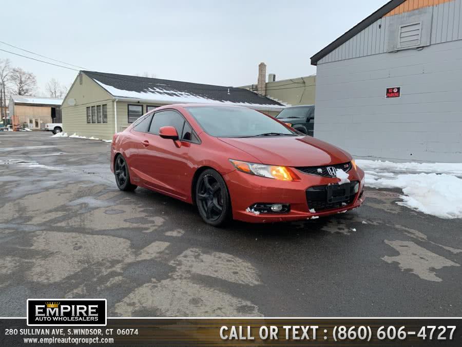 2012 Honda Civic Cpe 2dr Man Si w/Navi, available for sale in S.Windsor, Connecticut | Empire Auto Wholesalers. S.Windsor, Connecticut