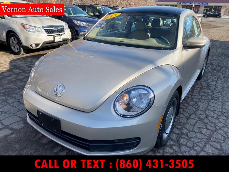 2013 Volkswagen Beetle Coupe 2dr Auto 2.5L w/Sun/Sound/Nav PZEV, available for sale in Manchester, Connecticut | Vernon Auto Sale & Service. Manchester, Connecticut