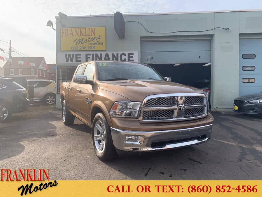 2012 Ram 1500 4WD Crew Cab 140.5" Laramie Longhorn Edition, available for sale in Hartford, Connecticut | Franklin Motors Auto Sales LLC. Hartford, Connecticut