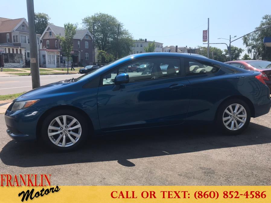 2012 Honda Civic Cpe 2dr Auto EX, available for sale in Hartford, Connecticut | Franklin Motors Auto Sales LLC. Hartford, Connecticut 2012 Honda Civic Cpe 2dr Auto EX, available for sale in Hartford, Connecticut | Franklin Motors Auto Sales LLC. Hartford, Connecticut