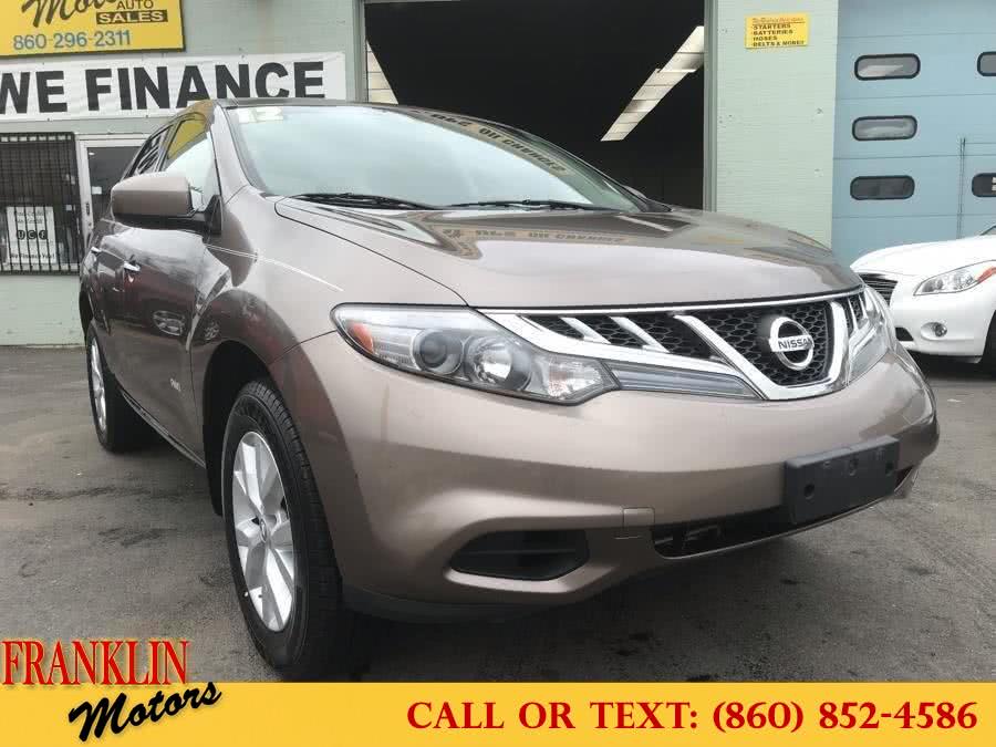 2012 Nissan Murano AWD 4dr S, available for sale in Hartford, Connecticut | Franklin Motors Auto Sales LLC. Hartford, Connecticut